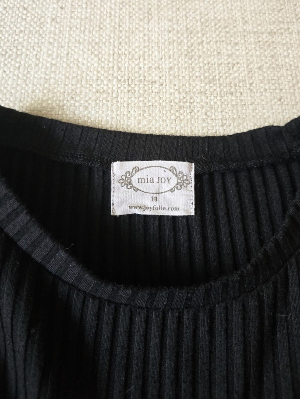 Mia Joy By Joyfolie Asymmetrical Ribbed Ruffle Dress Size 10 Girls Long Sleeve - Picture 4 of 4